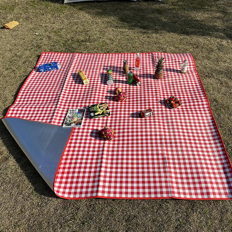 加厚彩膜野外露营垫户外野炊垫野餐布草坪垫垫子铺地宿舍防潮床垫