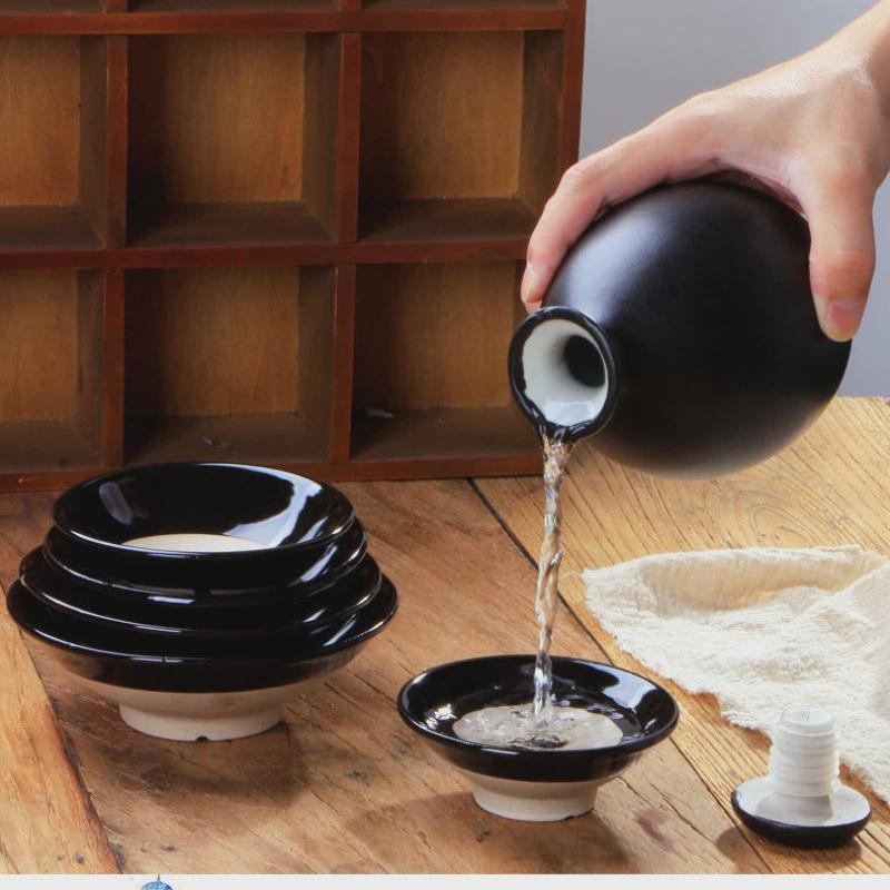 土陶碗粗陶酒瓶仿古酒坛白酒壶水浒碗扣肉蒸碗火锅油碟蘸料碗土碗