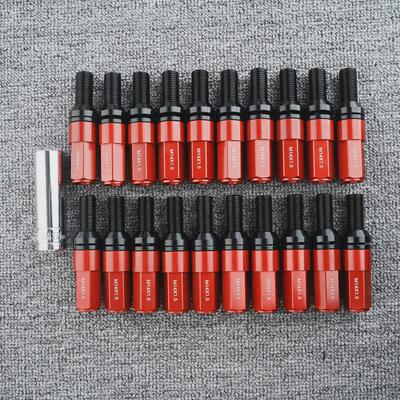 制造轻量化车轮车轮14*1.5改装的螺栓铝盖7075铝螺母20个/套