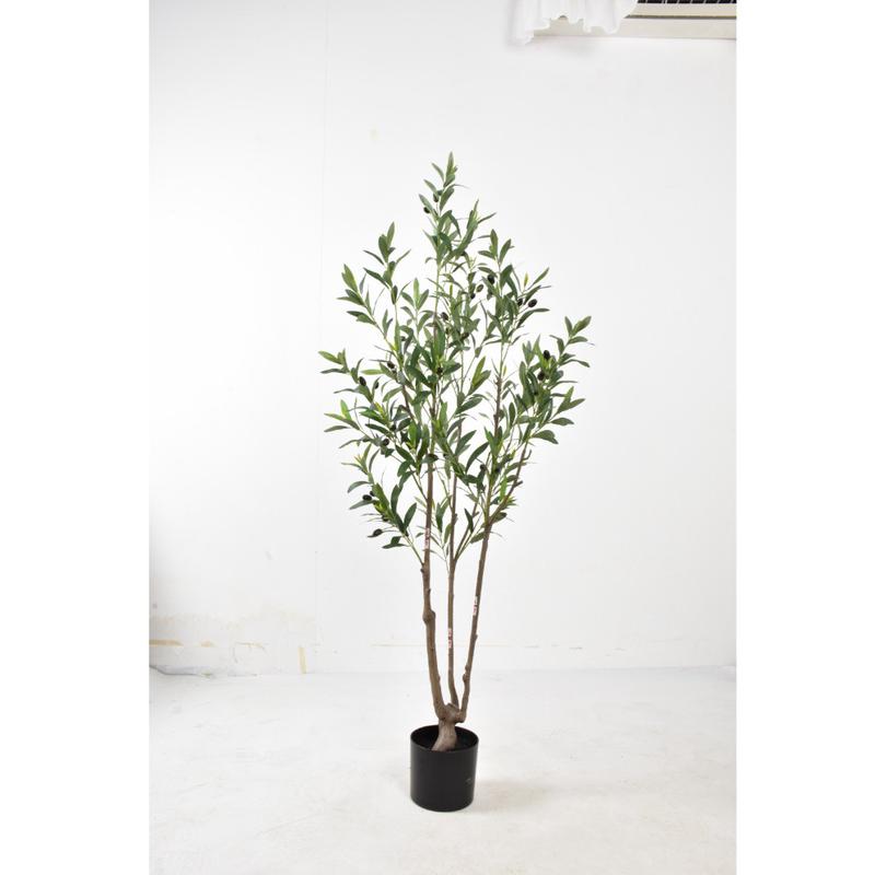 外贸仿真橄榄树盆栽大型落地假树绿植盆景客厅装饰摆件家居