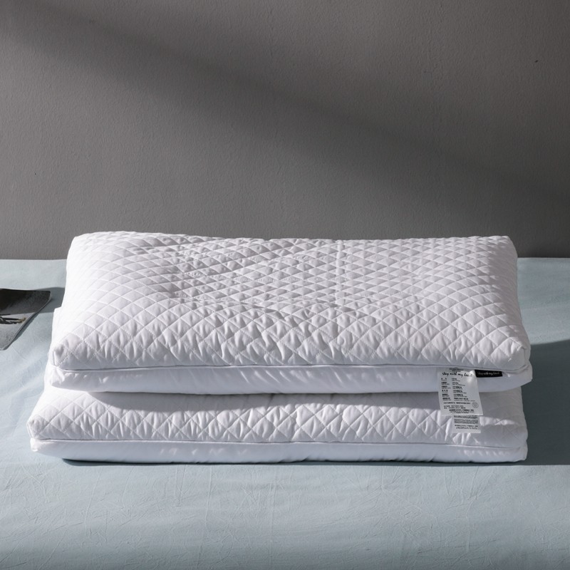 一面荞麦壳羽丝绒双面枕芯 全软一面硬枕头成人单人保健护颈新款