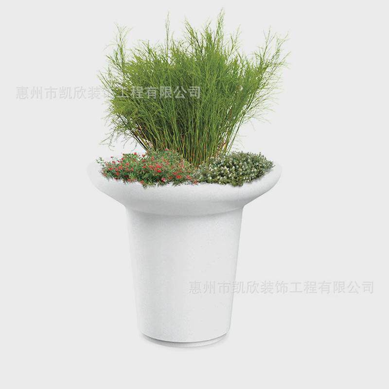 玻璃钢花盆组合落地商场花钵创意花瓶户外种植池酒店花槽美陈厂家