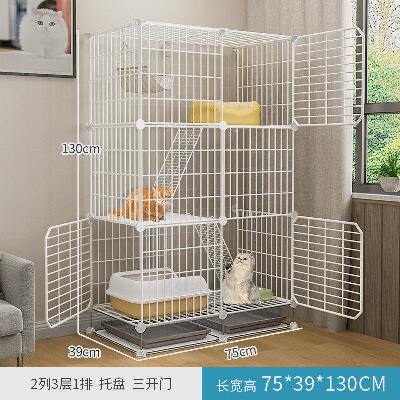 猫笼子家用猫别墅超大自由空间室内猫咪小型幼猫两层非带厕所一体