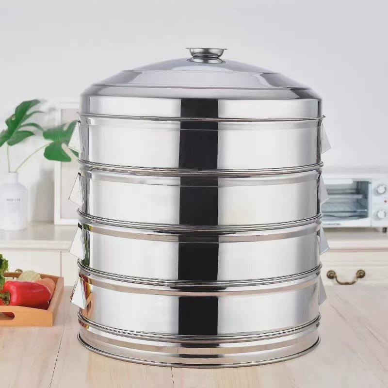 大蒸屉加厚不锈钢蒸笼蒸格家用大蒸锅蒸笼商用蒸笼大蒸包多层蒸笼