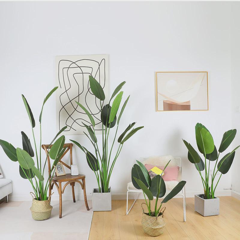 热销人造绿植仿真旅人蕉热带仿真植物芭蕉树室内盆栽摆件盆景