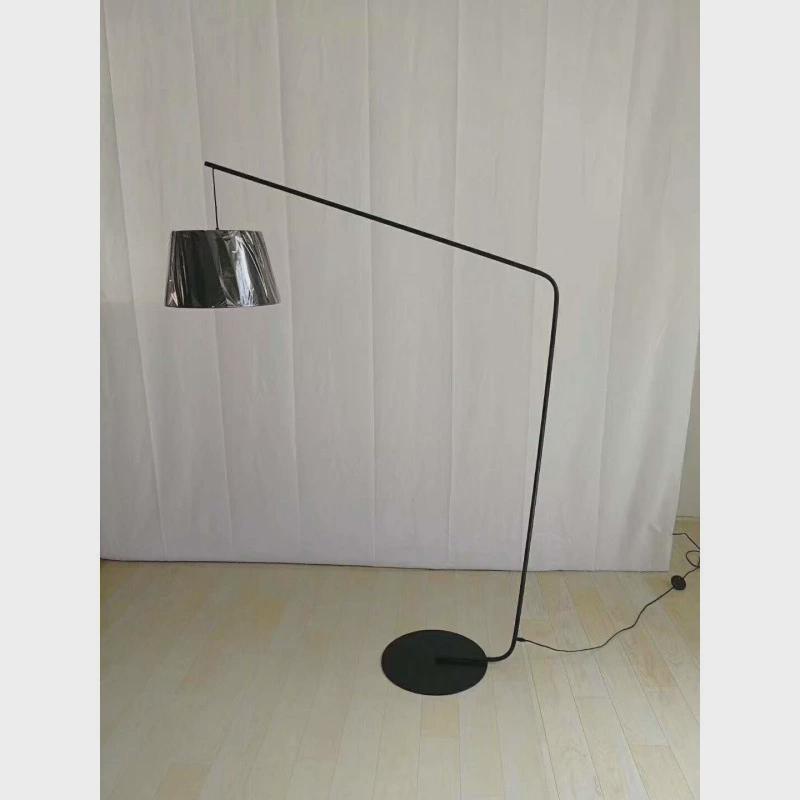 后客厅沙发美式创意黑色钓鱼杆落地灯酒店样板房现代简约卧室地灯