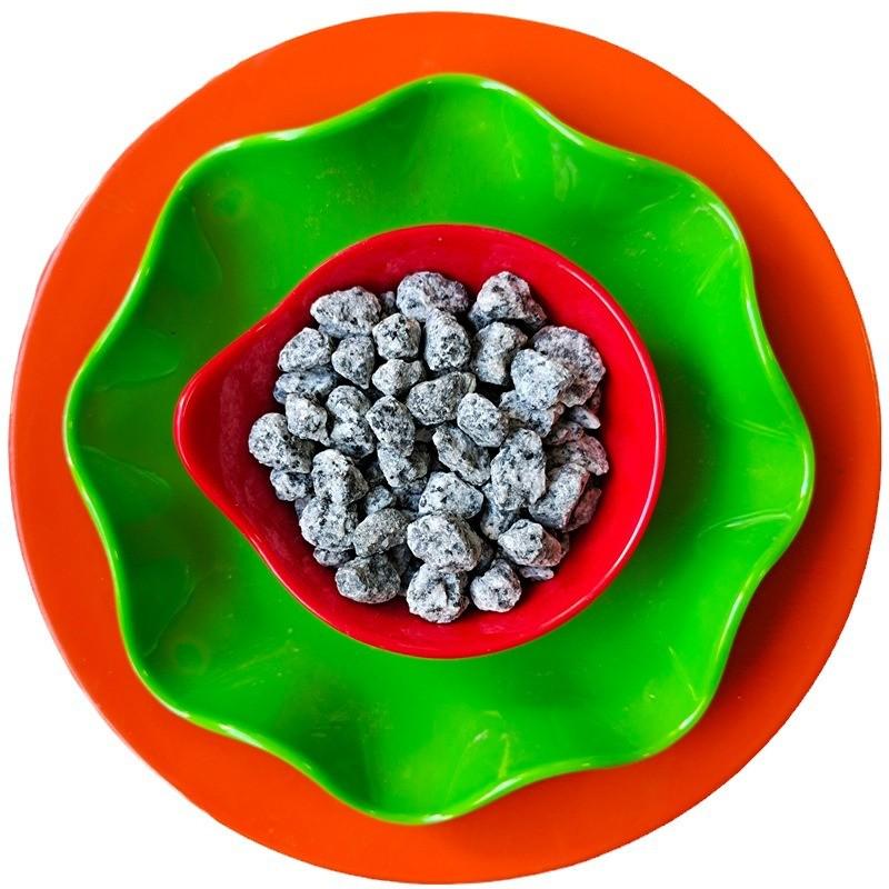 黑白点鹅卵石建筑用芝麻灰碎石透水地坪露骨料花岗岩砾石