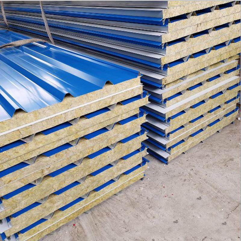 金属彩钢岩棉夹芯瓦复合屋面瓦保温隔热板吸音装饰用防火瓦楞板,金属材料及制品,钢板,淘宝优惠券,粉丝福利购,淘宝优惠卷