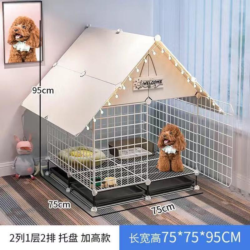 狗笼子中小型犬室内带厕所分离宠物柯基泰迪博美狗窝家用狗狗围栏