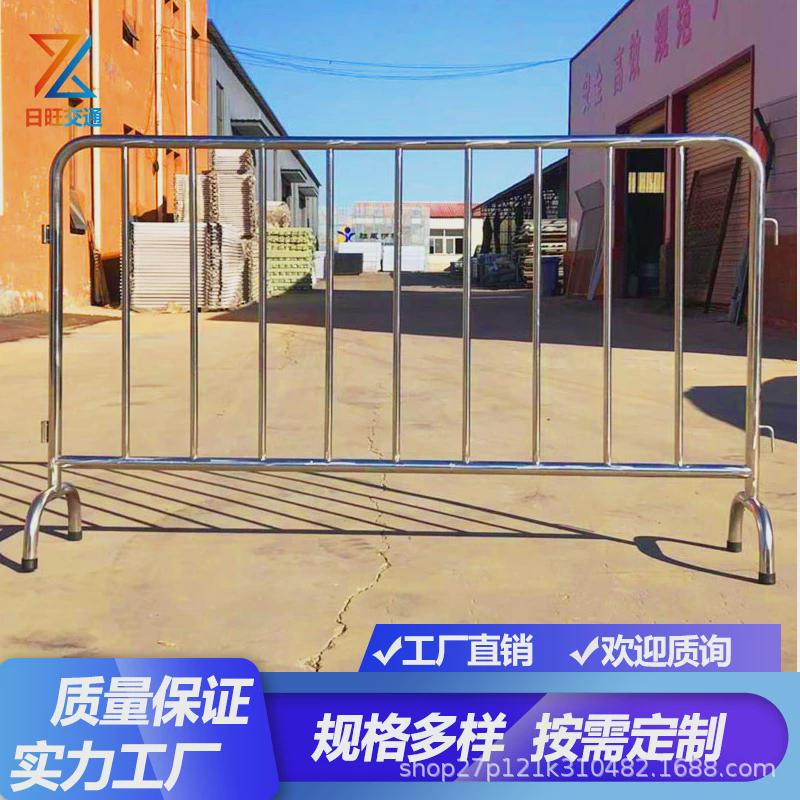 不锈钢铁马护栏施工道路围栏地铁高铁火车站隔离护交通活动栏杆护