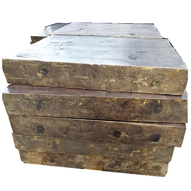 锻打黄铜棒锻造黄铜板锻打H62棒超大锻打黄铜板棒大直径