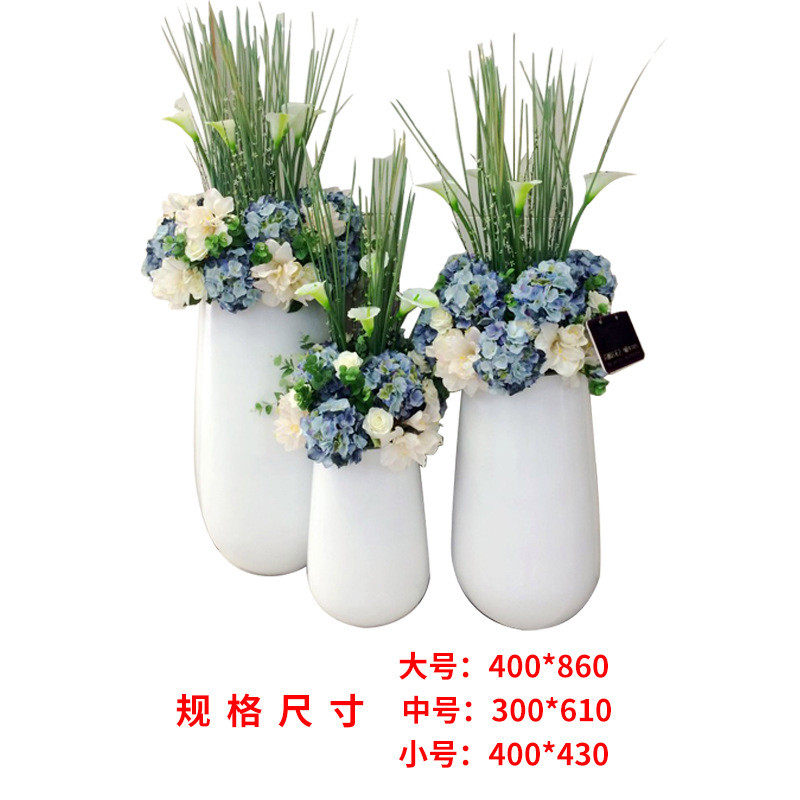 玻璃钢创意花盆室内装饰花瓶公园商场市政美陈种植组合移动大花箱