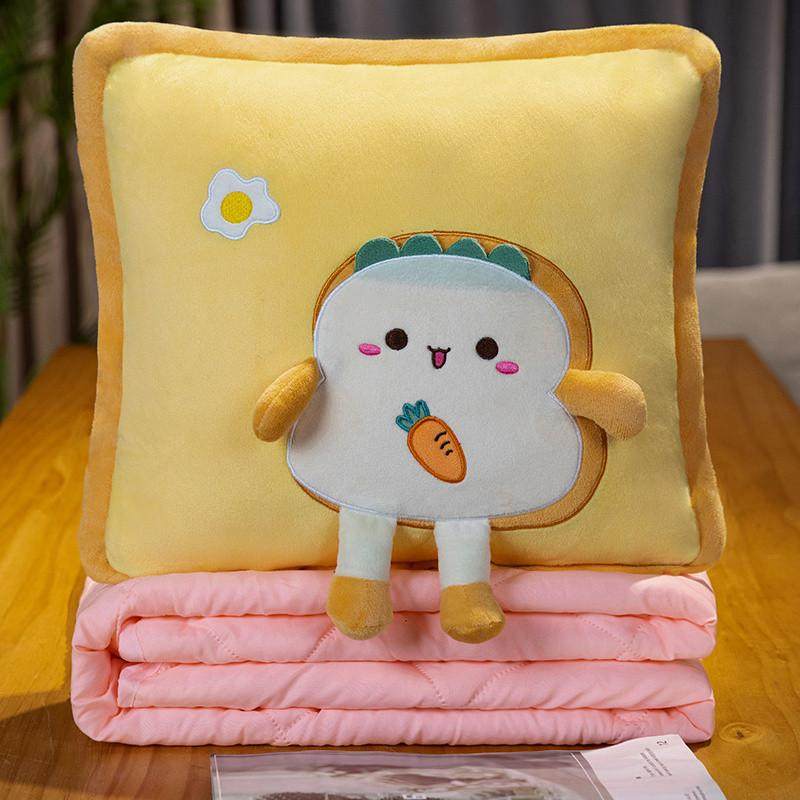 吐司抱枕被子两用办公室折叠午睡毯子二一加厚枕头汽车载靠垫背,居家布艺,抱枕被,淘宝优惠券,粉丝福利购,淘宝优惠卷