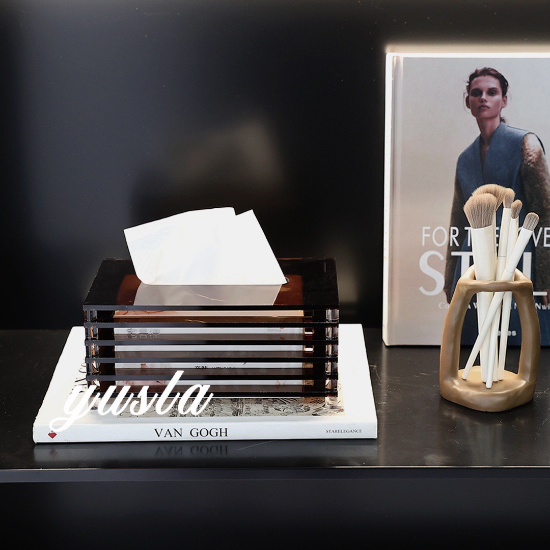 热销客厅茶几餐厅吧台售楼处书房别墅卧室纸巾架抽纸巾盒软装饰品