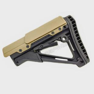 CTR尼龙后托加厚版配托腮板金属托芯适配M4司马司骏激趣等