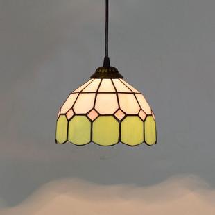 20cm简约地中海欧餐厅蒂凡尼彩色玻璃客厅琈酒吧台艺术吊灯