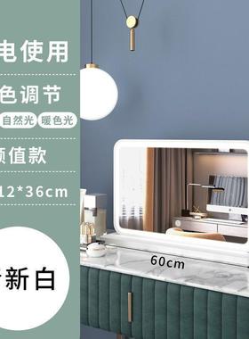 圆形镜子家用化妆镜宿舍补光美妆梳妆智能桌面网红insled大镜子