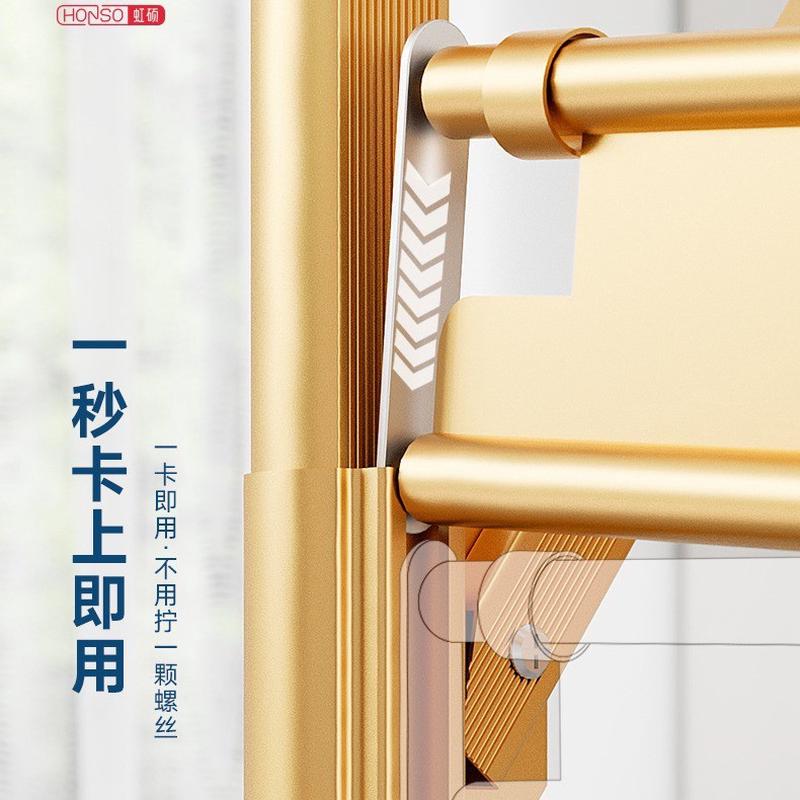 晾衣架室内阳台家用折叠晾衣杆落地卧室可移动伸缩挂衣晒被子衣架