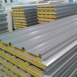 长沙1050型岩棉夹波浪形瓦价格芯屋顶隔热彩钢瓦厂家直供围挡彩瓦