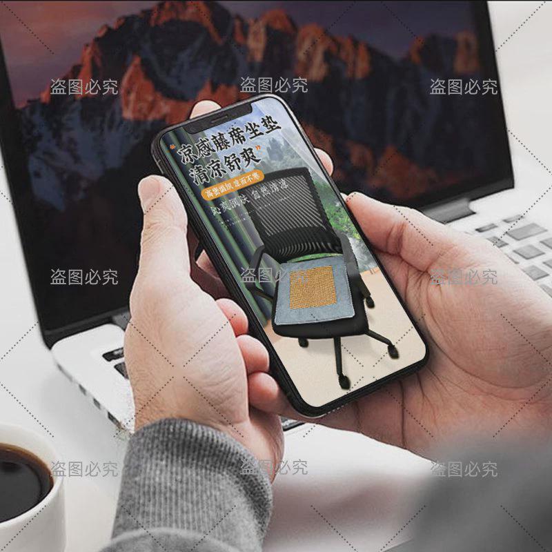 夏季艾绒坐垫藤席坐垫办公室久坐家用防滑椅垫子凉席车载艾草蒲团