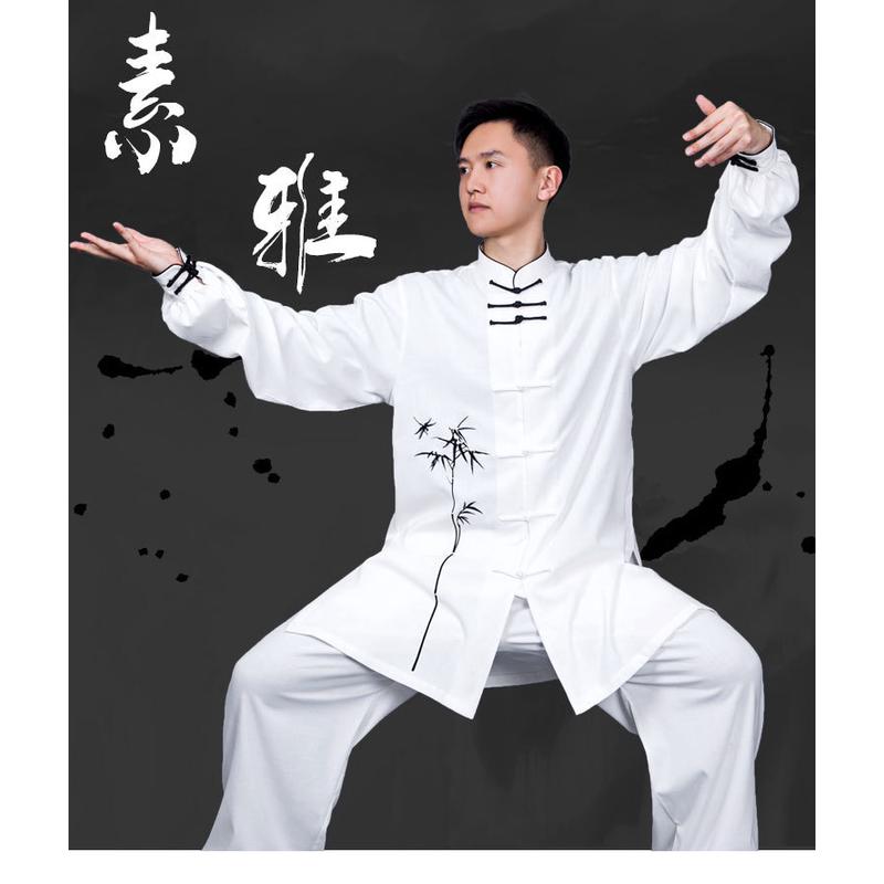 小和山太极服女夏季新款太极拳服装中国风武术服装表演服练功服男