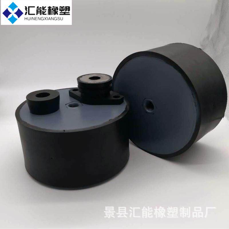 d200*h100橡胶减震垫天然橡胶缓冲块包铁件胶块