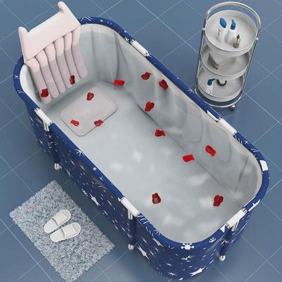 新款折叠泡澡桶长方形家用沐浴桶儿童大人泡澡浴桶儿童折叠游泳池