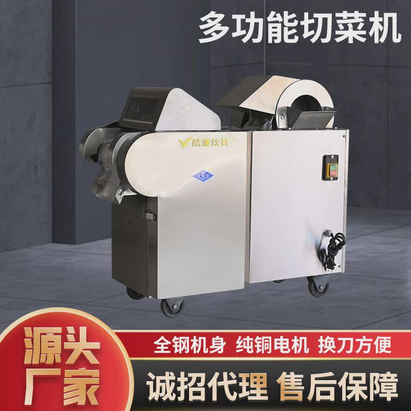 现货菜馅用学校单位食堂商用电动切丝段丁切切一体机多功能切菜机