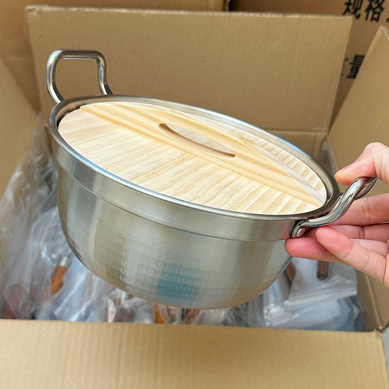 百畅家·304不锈钢炖锅家用韩式泡面锅小汤锅电磁炉煤气灶料理锅