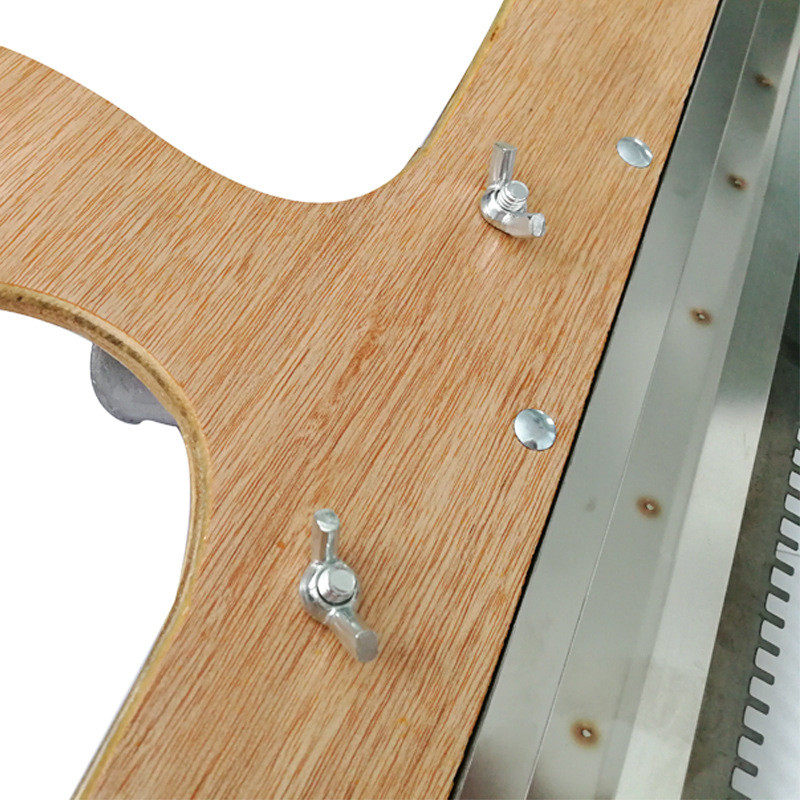 不锈钢齿刮水泥自流平齿耙刮耙匠作工具木质刮板耙子施工工具