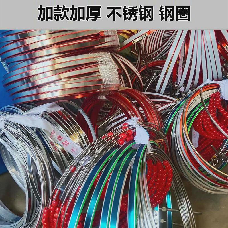 折叠不锈钢圈鱼护千斤渔护黑坑鱼护尼龙涂胶防挂鱼护加粗加厚网兜