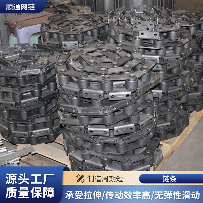 大节距工业传动链条碳钢滚子链重载输送单排传动链304不锈钢链条
