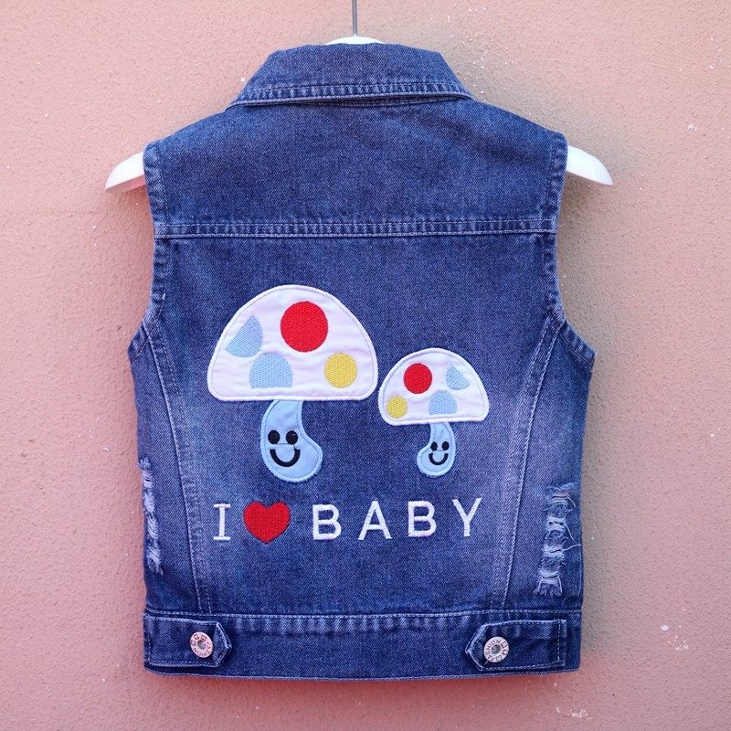 儿童马甲春秋外穿女宝夹2025新款洋气牛仔坎肩潮春装,童装/婴儿装/亲子装,马甲,淘宝优惠券,粉丝福利购,淘宝优惠卷