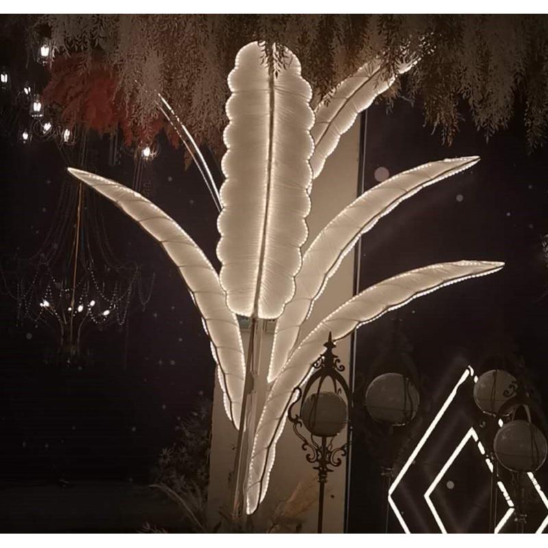婚庆道具灯铁艺布艺芭蕉叶香蕉树路引酒店婚礼堂道具场地布置舞台