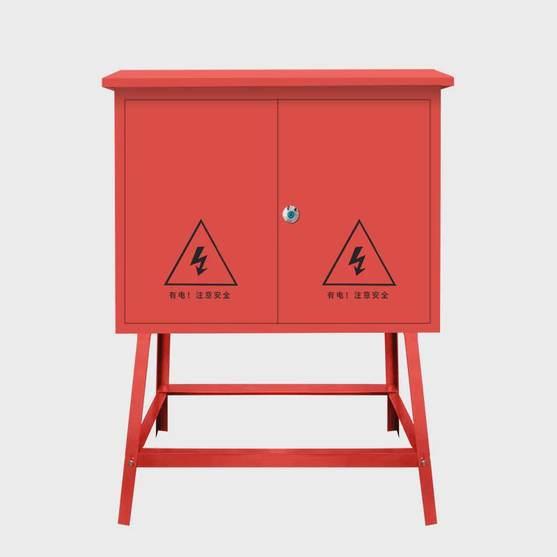 佳硕配电箱户外高脚施工箱防水腿高红色箱配电箱工地箱