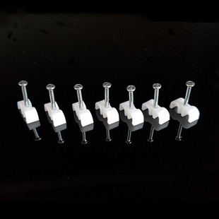 三桥牌钢钉电线卡线夹线码线扣塑料卡子塑料钢钉卡双圆线卡678