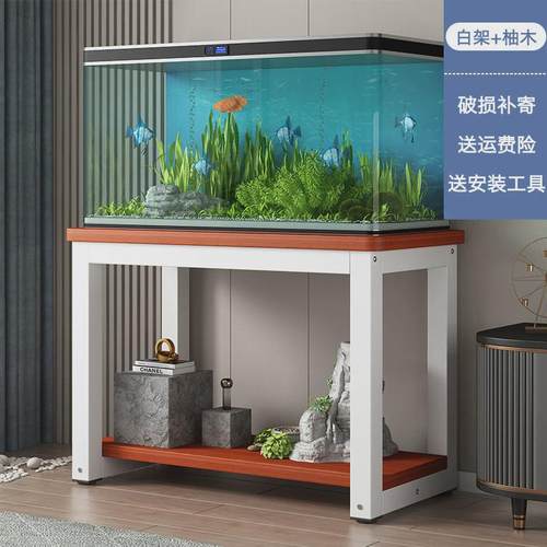 鱼缸架木钢底柜客厅金属架子铁艺置物架鱼缸桌子底座底架储物架子