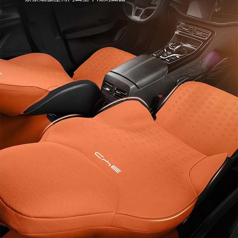 热销汽车坐垫比亚迪驱逐舰05专用座椅套翻毛皮四季通风马鞍小蛮腰