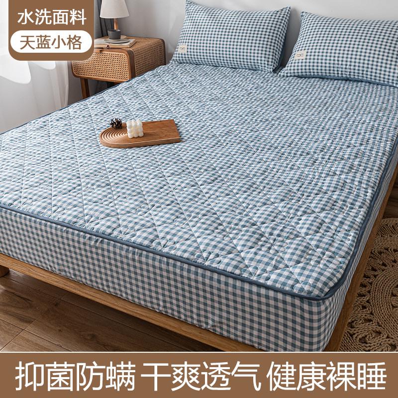 床笠单件夹棉床罩席梦思床垫保护套三件套防滑加厚床单秋冬新款
