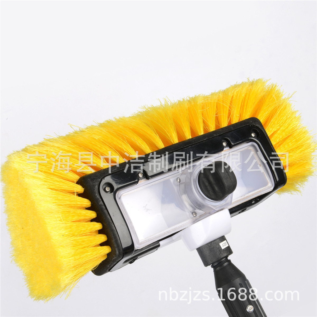 热销厂家直销 2节铝杆pvc毛五面刷头带肥皂分装刷 洗车通水器