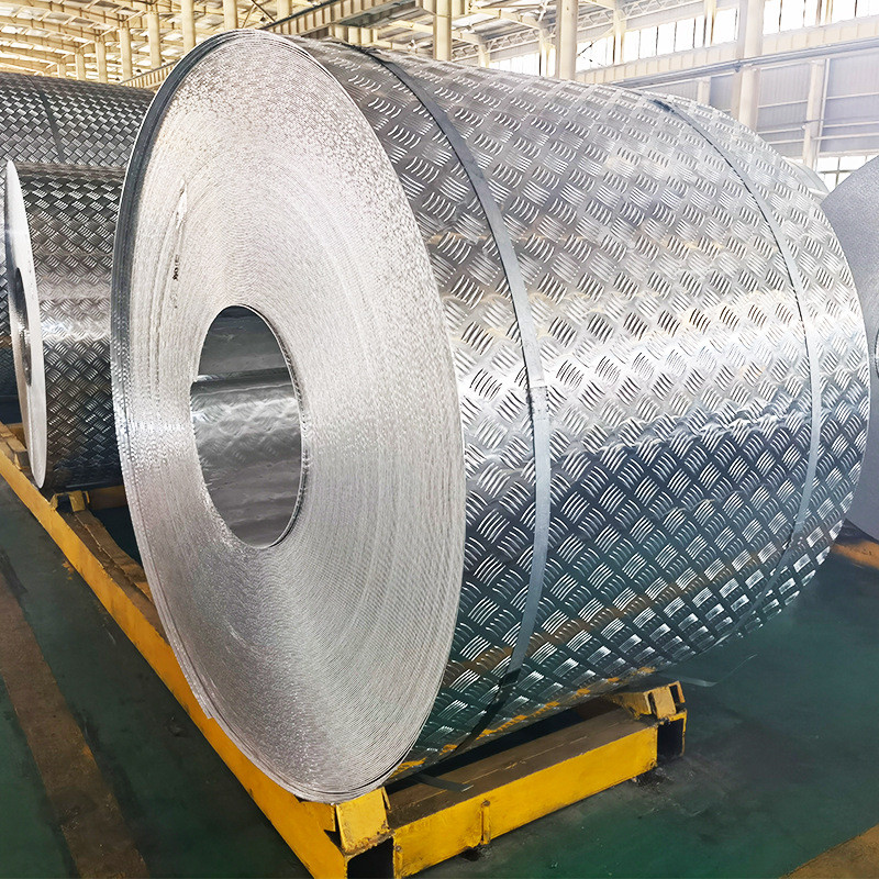 1060防各种规格五条筋铝板1mm2mm花纹板滑板花纹铝板