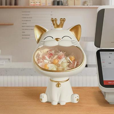 招财猫摆件新店开业大吉礼物高档实用店铺收银台前台发财猫装饰品
