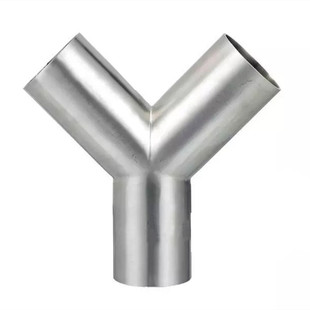 304不锈钢y形三通焊接人字形弯管镜面对焊弯头人形三通