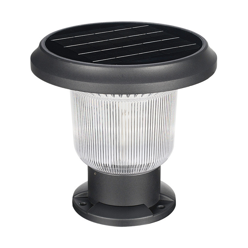 太阳能柱头灯户外防水庭院灯大围栏灯花园别墅室外围墙灯屋顶门灯