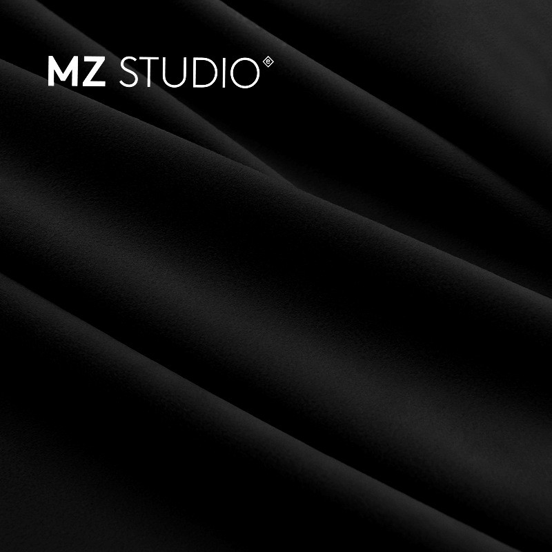 2023年流行色黑色门帘服装店试衣间门帘丝绒窗帘女装更衣店帘