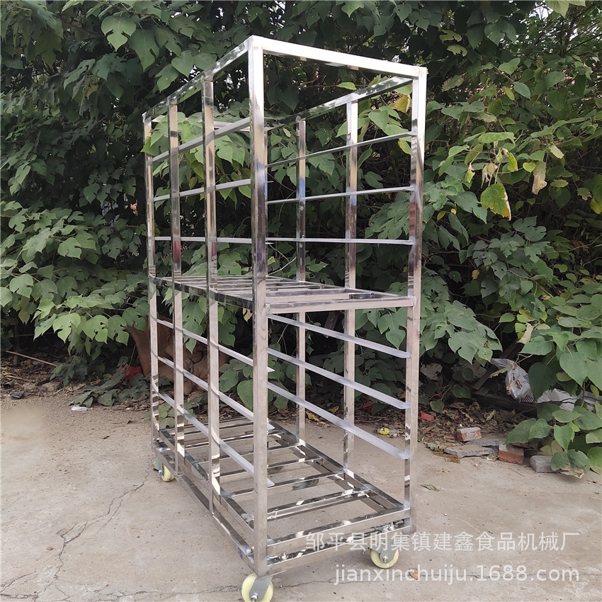 商用馒头蒸周房转车50-70盘架子车18层馒头小推车