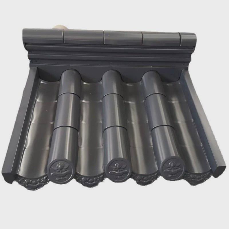 3004氟碳漆铝镁锰金属瓦铝彩钢瓦铝合金屋面瓦1.0厚仿古古建筑瓦