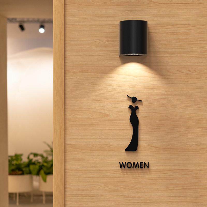洗手间男女ktv标识牌酒吧提示卫生间标识酒店wc指示门牌厕所标牌
