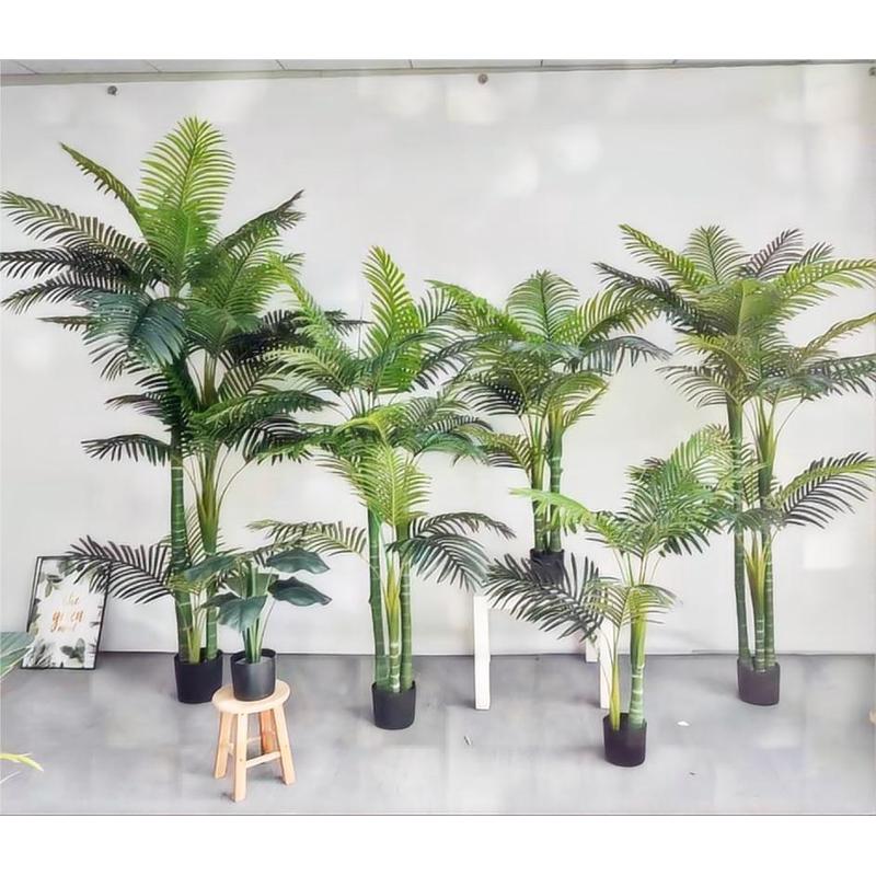 散尾葵盆栽仿真植物天竺葵凤尾葵真绿植室内装饰盆景假葵树