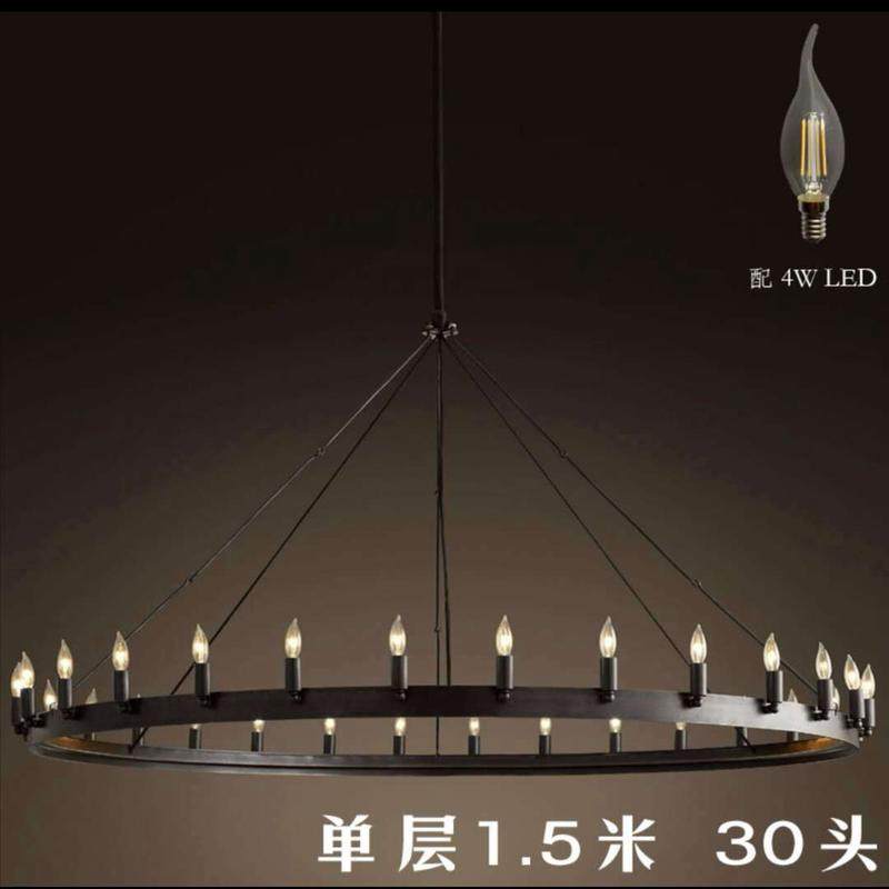 美式铁艺loft餐厅酒店工程灯咖啡厅工业创意复古客厅会所多头吊灯,家装灯饰光源,餐厅吊灯,淘宝优惠券,粉丝福利购,淘宝优惠卷